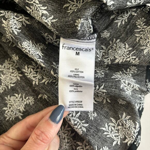 Francesca’s Miami Thalia Smocked Tie Strap Tiered Midi Dress Women’s Size Medium - Picture 8 of 10